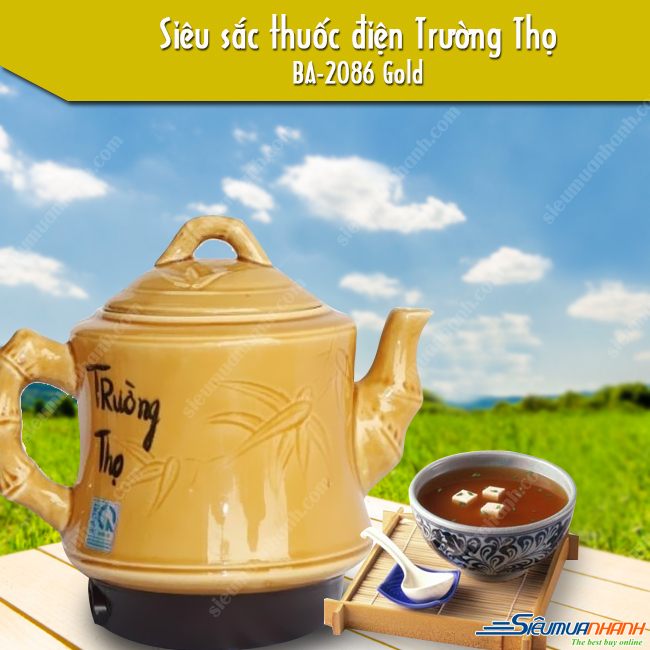 Siêu sắc thuốc điện Trường Thọ BA-2086 Gold